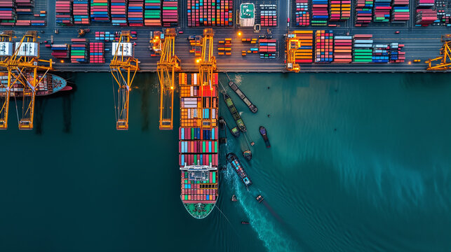Orchestrating Global Trade: Precision and Coordination at a Busy Container Terminal
