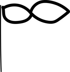 Fototapeta premium Hand drawn party illustration on transparent background. 