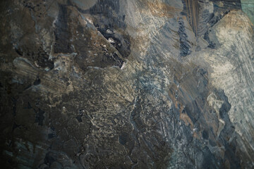 Dark colourful wall concrete texture rough, beautiful patterned blue and gold wall texture background pattern, abstract background concept