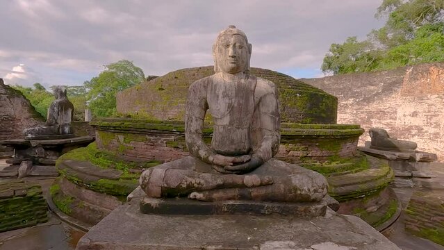 Polonnaruwa  Ancient Vatadage Which Is An Ancient Structure Built For Hold The Tooth Relic Of The Buddha