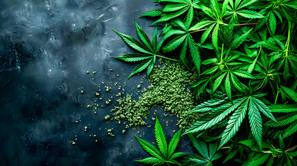 Marijuana plants and seeds for own consumption. Medical Use of Marijuana - obrazy, fototapety, plakaty