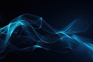 Abstract Blue Background. Generative AI