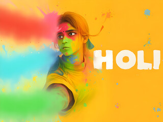 Holi wishcard