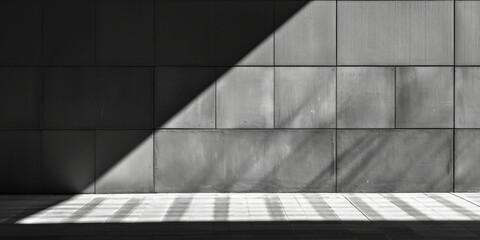 grey stone wall with shadow