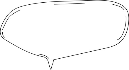 Hand drawn bubbles illustration on transparent background.
