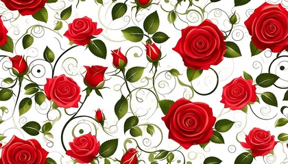 seamless pattern with roses
seamless pattern with red roses
seamless background with roses