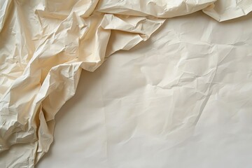 Obraz premium Crumpled paper conceptual background, creativity concept, space for writing.