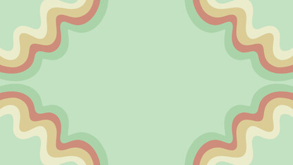 green pastel abstract background with frame for text. backdrop wallpaper design