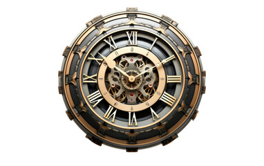 3D image of Cascade Chronicle Wall clock isolated on transparent background.