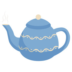 Kettle for brewing tea. Vector illustration.