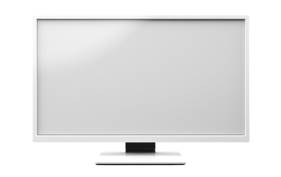 Computer Monitor, 3D image of Computer Monitor isolated on transparent background.