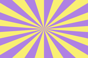 Purple Sun rays Retro vintage style on white background, Sunburst Pattern Background. Rays. Summer Banner illustration