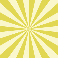 Green Sun rays Retro vintage style on white background, Sunburst Pattern Background. Rays. Summer Banner illustration