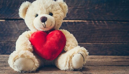 cute teddy bear with valentine