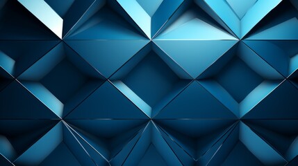 Abstract Blue Geometric Pattern 3d Background Texture