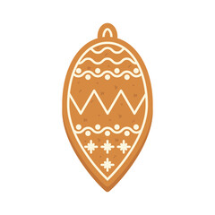 Christmas gingerbread for Christmas. Vector illustration.