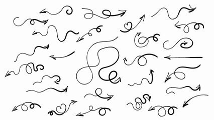 Obraz premium Different brush drawn charcoal arrows seamless pattern. Bold lightning shaped arrows. Hand drawn various bold straight lines with angles. Abstract geometric zigzag. Sketchy grunge style. Seamless art