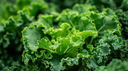 green wavy leaf kale