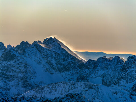 Rysy, Wysoka wschód słońca nad Tatrami © Ola i Eryk