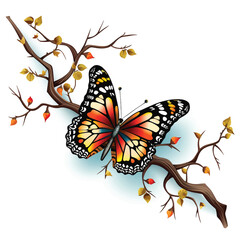 Obraz premium Butterfly elegance a creature of grace and beauty