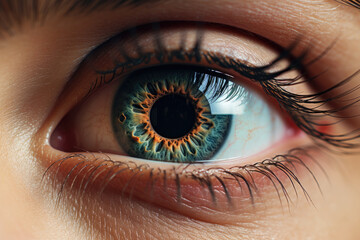 Fototapeta premium human eye close up concept