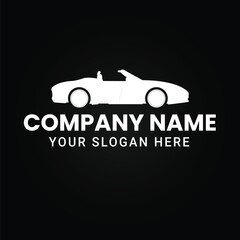 Car logo design template, Sports car logo modern and simple concept. vector eps 10