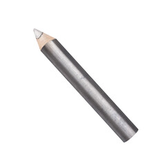 Waterproof eye pencil. White eyebrow pencil. Makeup. Beauty and fashion concept. Watercolor illustration of a marking pencil. isolated white background