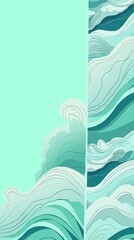 Abstract light blue water waves image with copy space design background