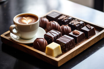 coffee and sweets restaurant concept