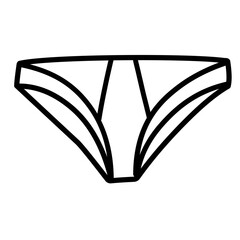 outline of women's panties