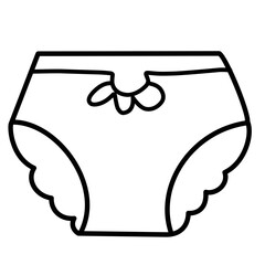 outline of women's panties