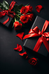 gift box with rose