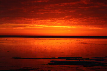 Sonnenuntergang Nordsee