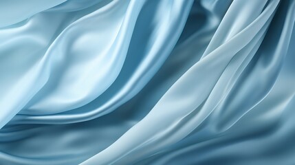 Obraz premium Abstract blue background luxury cloth or liquid wave or wavy folds of grunge silk texture satin velvet material for luxurious elegant wallpaper design. High quality illustration