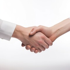 handshake between two people, businessmen