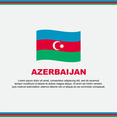 Azerbaijan Flag Background Design Template. Azerbaijan Independence Day Banner Social Media Post. Azerbaijan Design