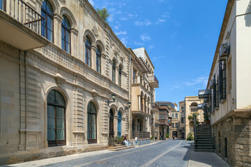 Fototapeta na wymiar Street in Old City Baku, Azerbaijan