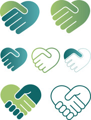 logo logotipo saúde coração mãos consultório medicina médico laboratório