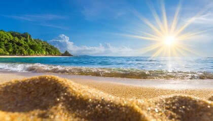 青空とビーチの風景