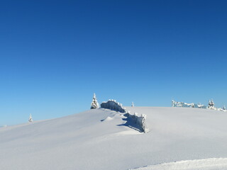 Winterlangschaft in den Bergen