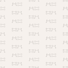 Seamless vector pattern, bit for equestrian sports