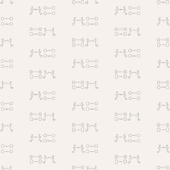 Seamless vector pattern, bit for equestrian sports