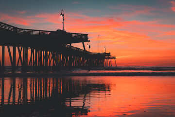 Pismo Pier Sunset - 710024427