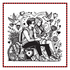 Valentine illustration