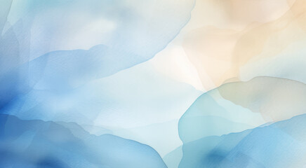 Abstract watercolor background in pastel blue colors