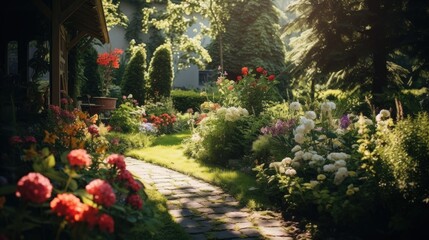 Fototapeta premium Absolutely romantic garden