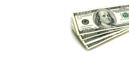 Cash Money Hundred Dollar Bills US Currency Representing Wealth