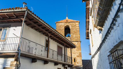 Fototapeta na wymiar View of the beautiful town of Candelario, in Salamanca, Spain