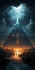 mysterious pyramid