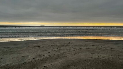 Atardecer playa rodillo chile